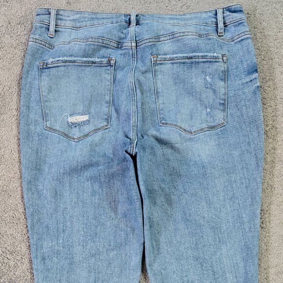 Lovervet by Vervet Benefits Mid Rise Cropped Straight Leg Jeans LV1079 - Picture 5 of 9